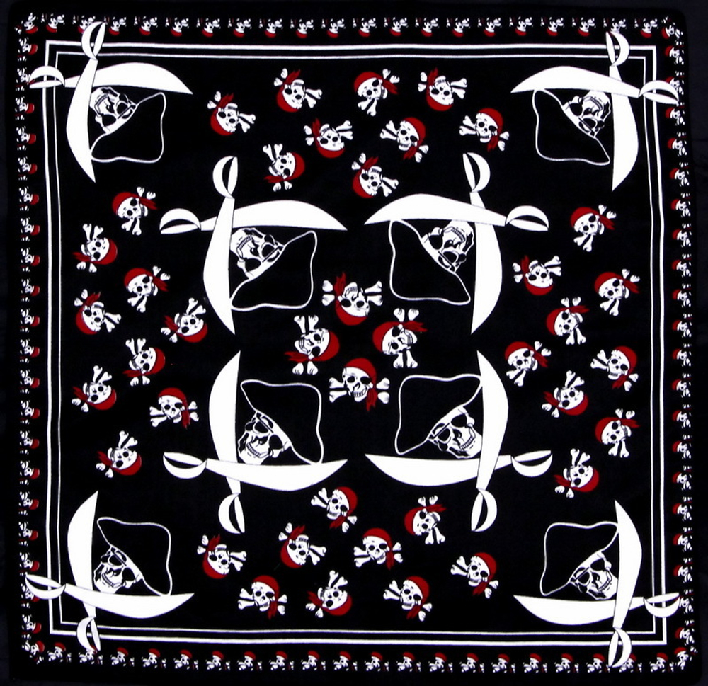Бандана Черепа с саблями ( пиратский )