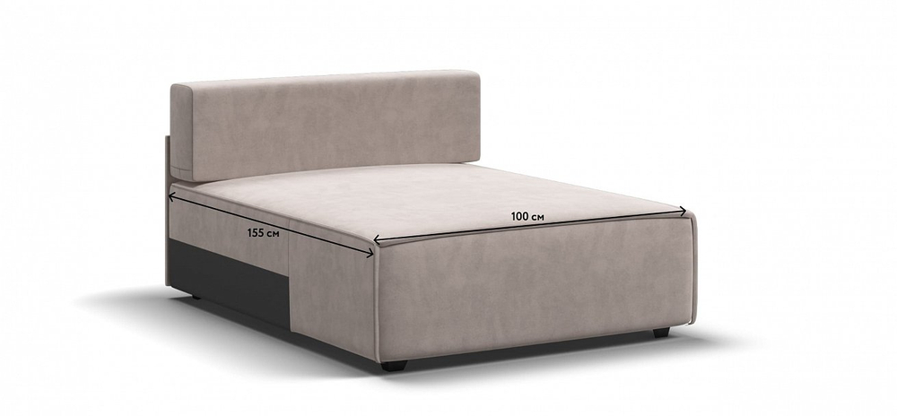 Босс Софт Модуль оттоманка Велюр Монолит латте