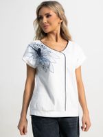 Блуза Капли росы (бело-голубая) Б15564-18М LT Collection