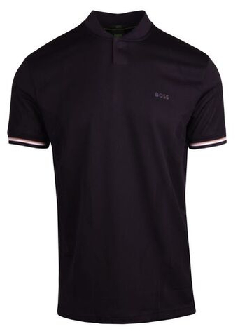 Мужское теннисное поло BOSS Pariq Desert Active - черный