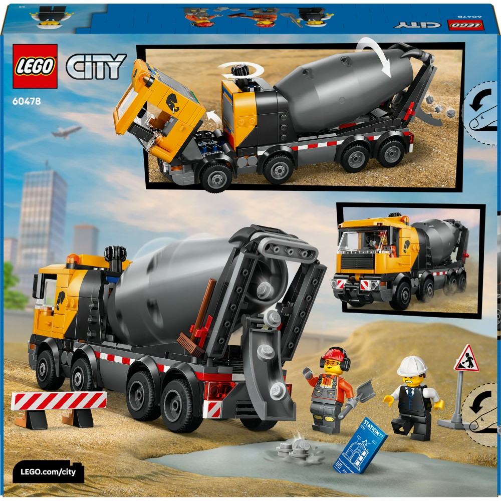 Конструктор LEGO City 1834 60478 Бетономешалка — фото 6