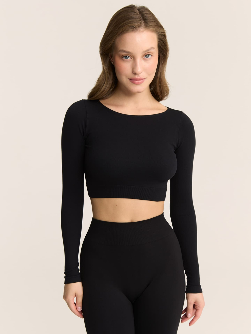 Бесшовные легинсы с высокой посадкой со штрипками