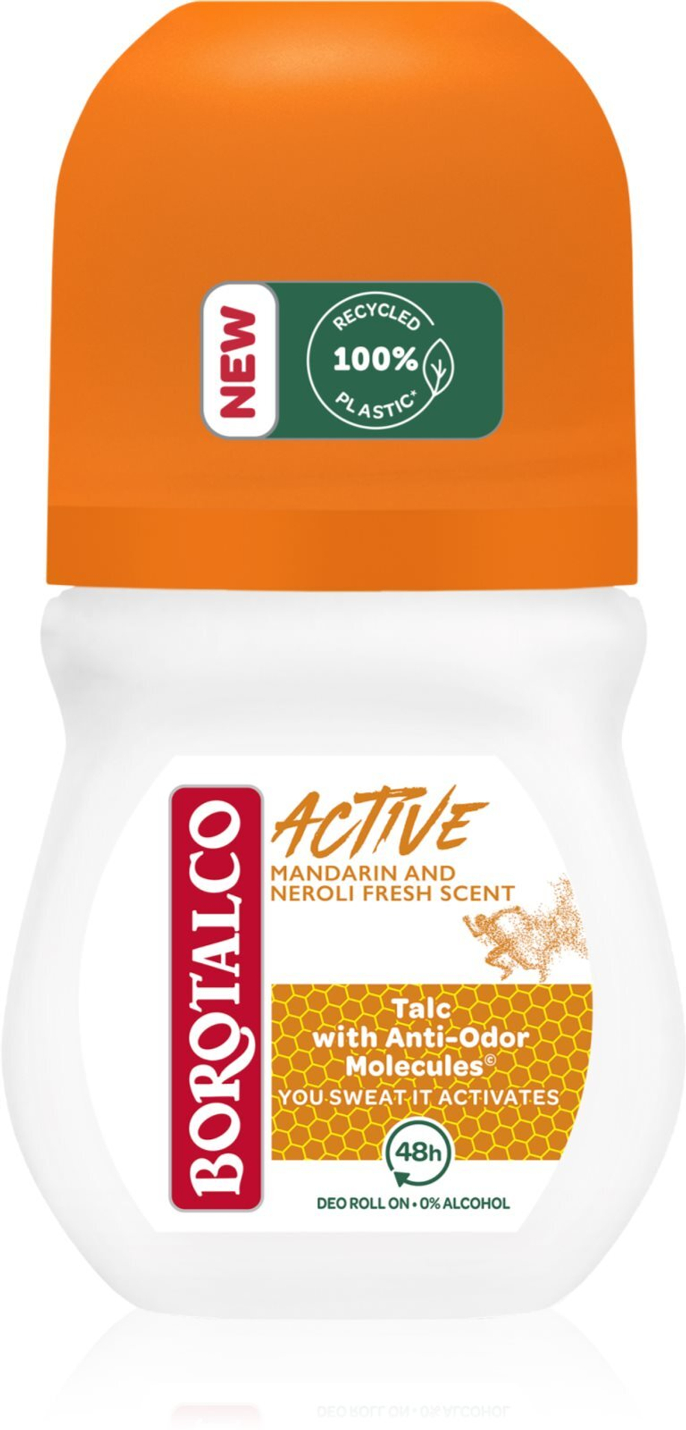Borotalco Active Mandarin & Neroli - освежающий шариковый дезодорант /   50  ml  / GTIN 80936251