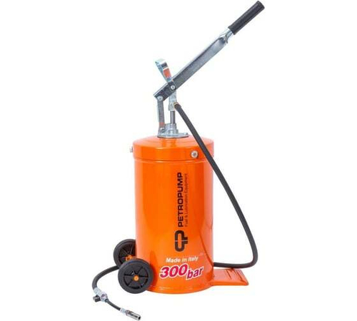 Ручной солидолонагнетатель Petropump 16 кг, с тележкой, 300 бар