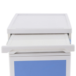 Тумбочка прикроватная Med-Mos BLZ-016 (ПТ-005Д) голубой/белый