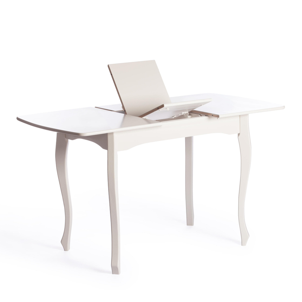 Стол CATERINA PROVENCE  бук, мдф, 100+30x70x75 см, Ivory white