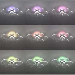 Citilux Джемини CL229251E LED RGB Люстра с пультом Хром