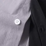 Сорочка Ymkashix Puff серая / черная