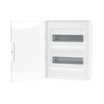 Щиток 24 мод настенный FRAME, белый с прозрачной дверцей, с 4 шинами PEN (2шт на 8 отв. и 2шт на 6 отв)