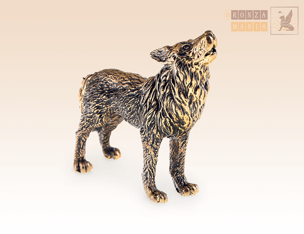 фигурка Волк воющий на луну