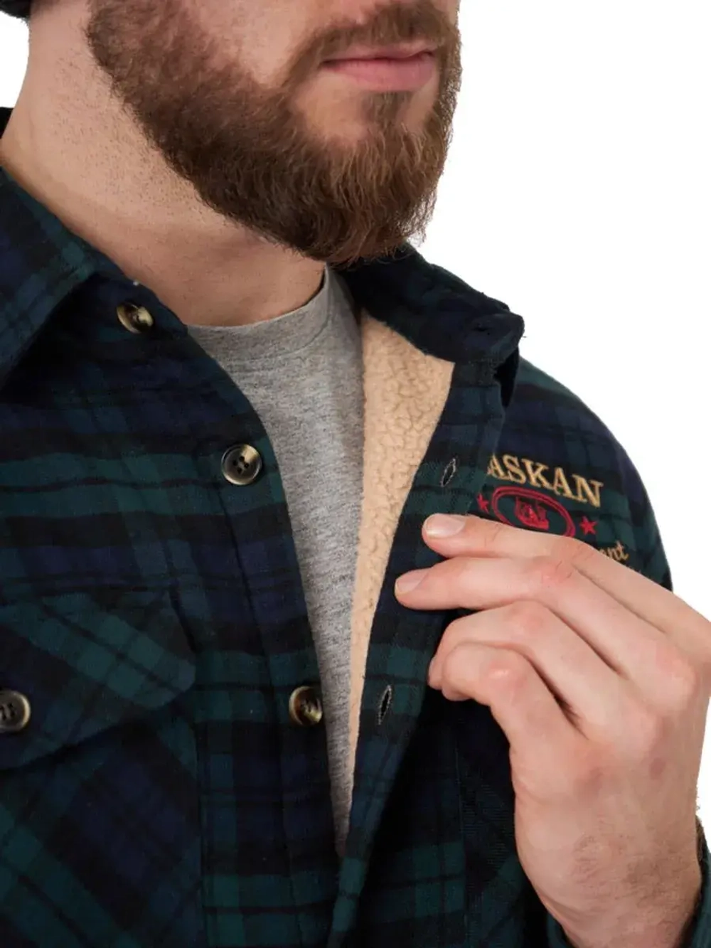 Рубашка мужская в клетку теплая с длинным рукавом  XXL