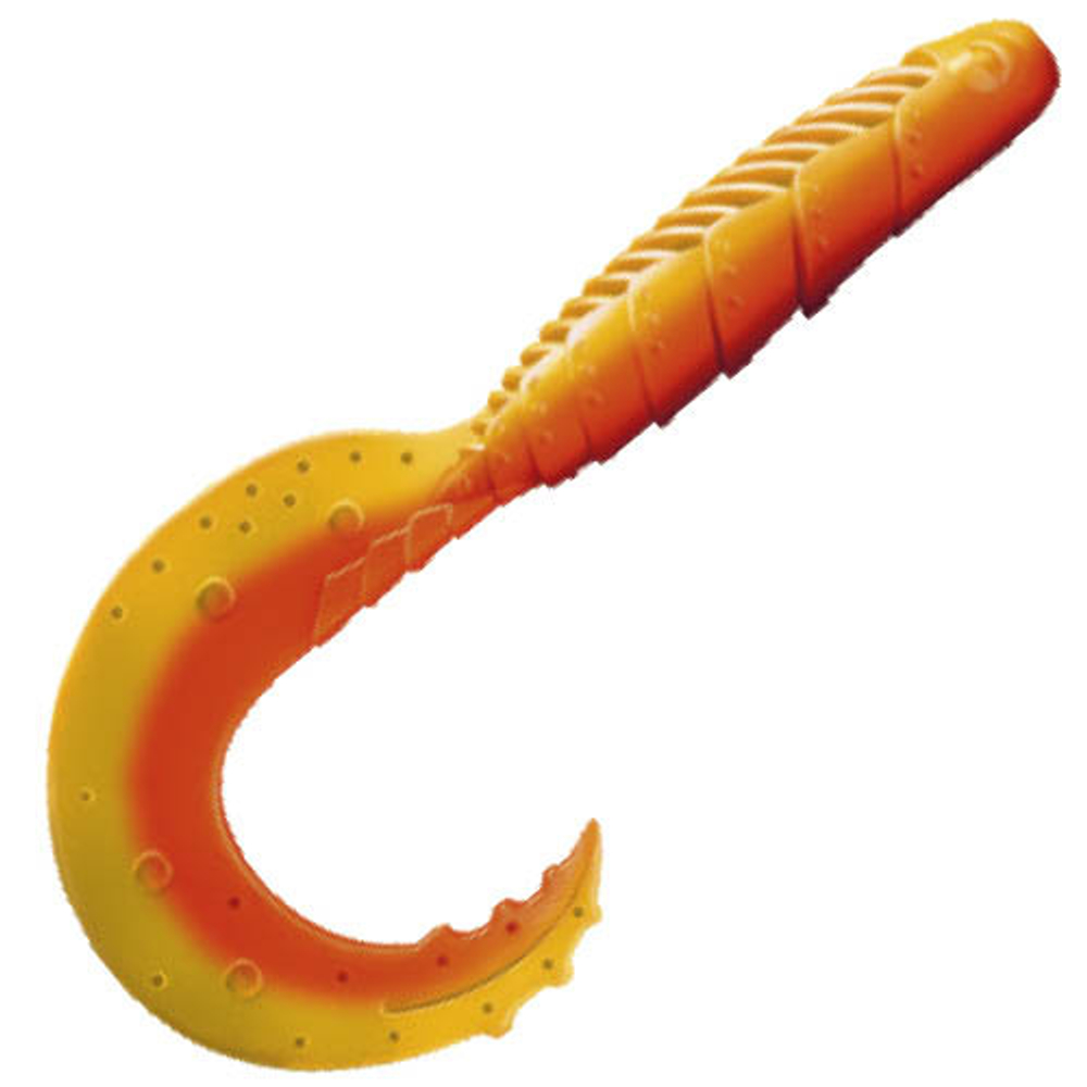 Приманка ZUB-HIBINA 180мм(7,1")-2шт, (Цвет 405) желтый верх - оранжевый низ