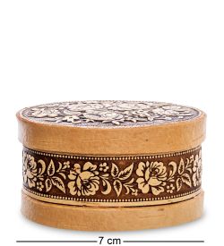 Народные промыслы BST-312/ 1 Шкатулка «Цветы» (береста)