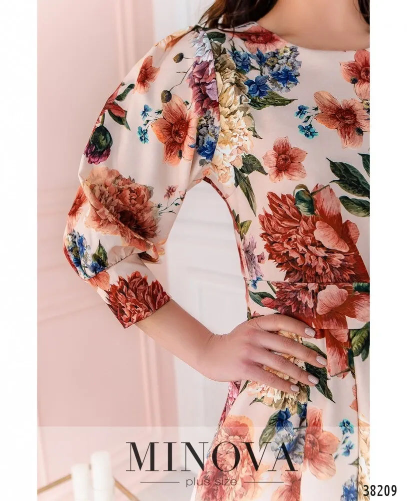 Платье 3137В-пудра Minova