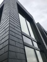 Плитка-сланец черный, натуральный скол Pharaon 200x400x5-7