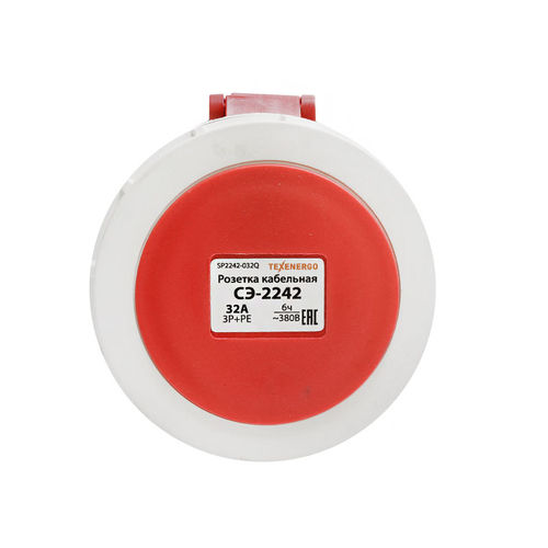 Розетка 2242 кабельная 3P+PE 32A 380В IP67