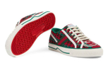 GUCCI Gucci Tennis 1977 low-cut sports fashion sneakers women's Christmas red and green