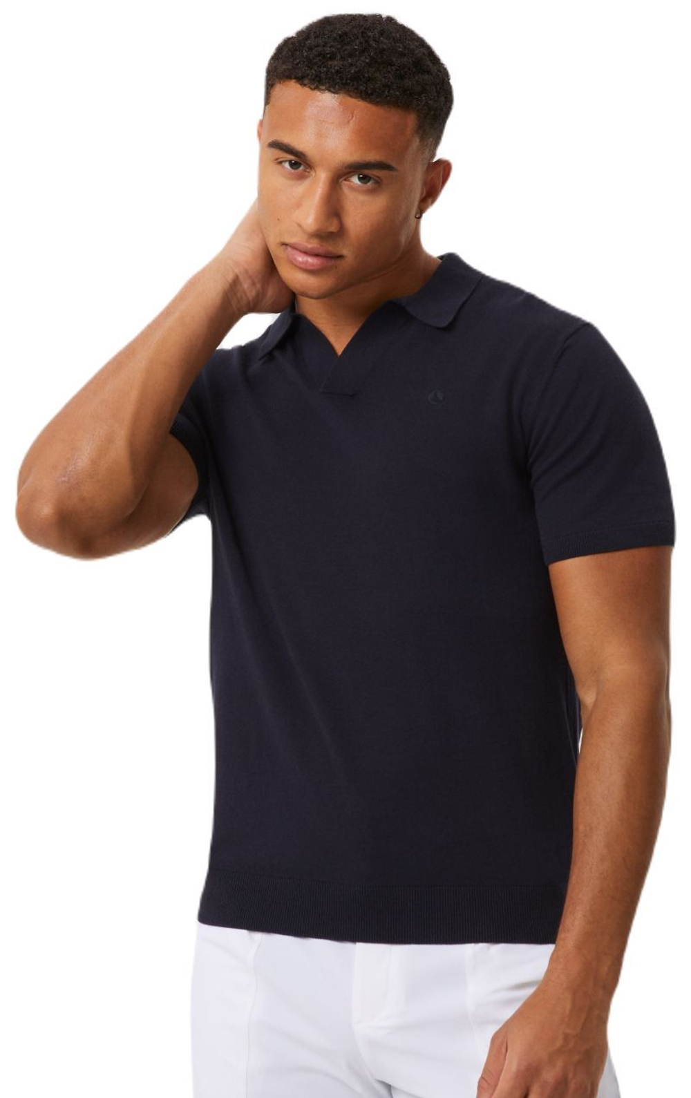 Мужское теннисное поло Björn Borg Ace Knit Polo - night sky