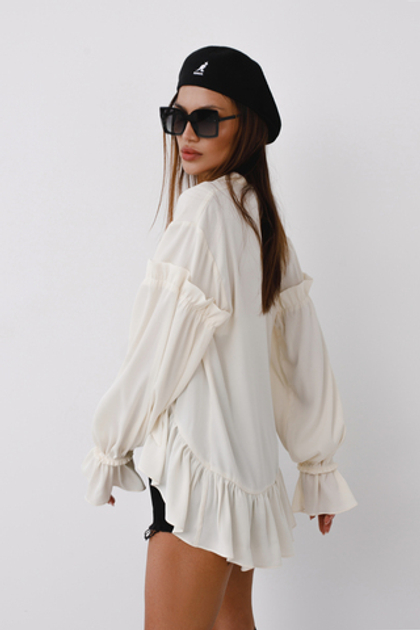 Блузка «Романтик» (молочный)