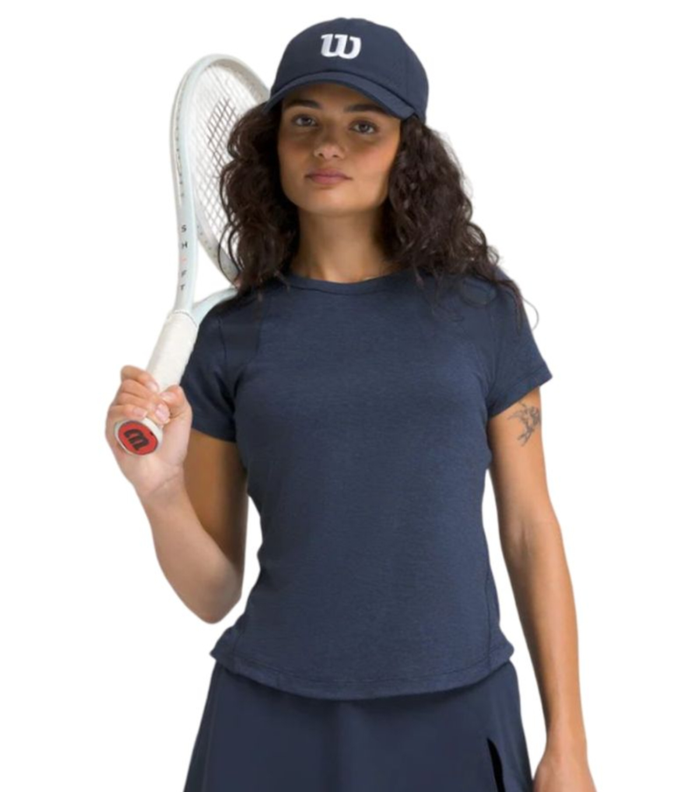 Женская теннисная футболка Wilson All Day - classic navy