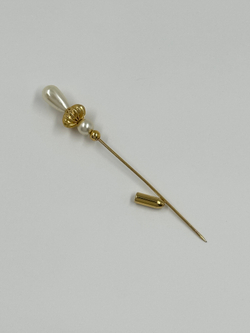 Брошь булавка с «жемчугом»