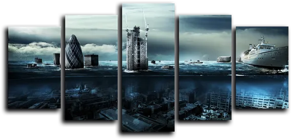 Модульная картина "Вода океана"