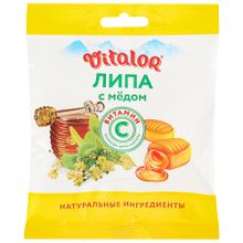 Леденцы Vitalor Липа с медом и витамином С, 60 г