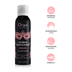 Хрустящая пенка для массажа Orgie Acqua Croccante Sakura 150 мл