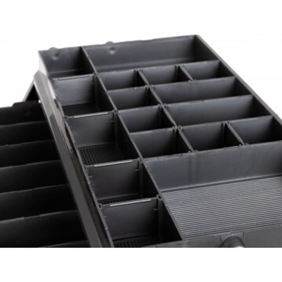 Ящик рыболова Helios трехполочный зеленый