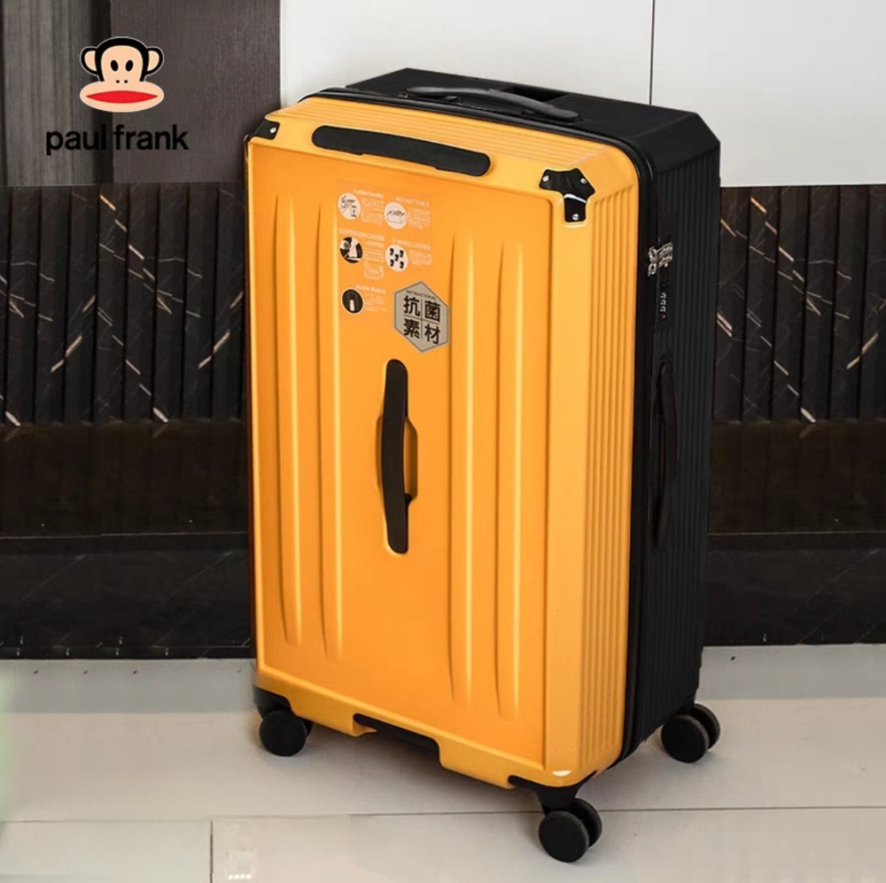 Чемодан Paul Frank "Far Trip" | 5 Weels+USB+Cup holder (Black&Orange)
