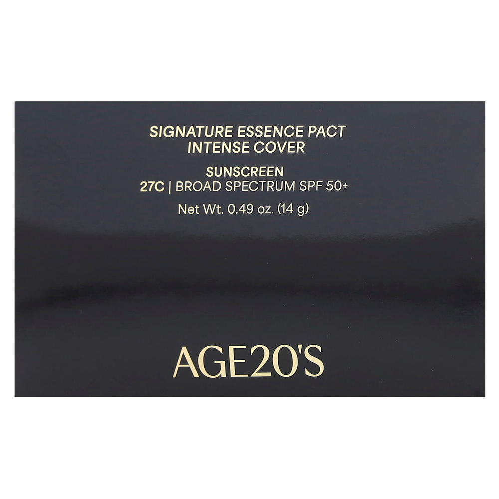 AGE20'S, Signature Essence Pact, Intense Cover, SPF 50+, 27C, 14 г (0,49 унции)