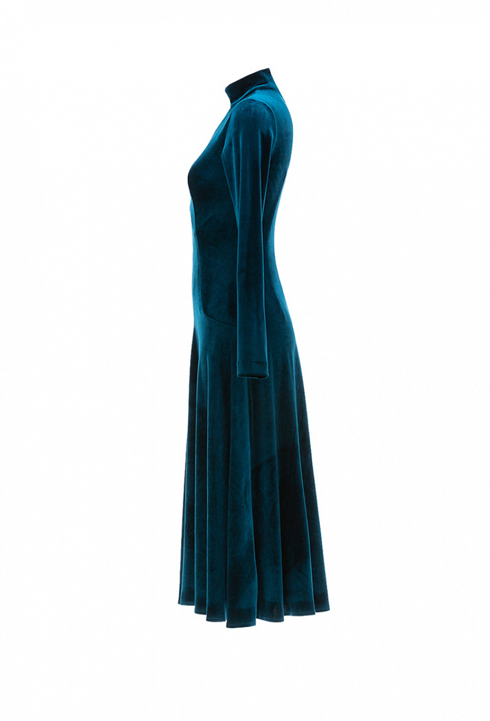 Бархатное платье с фигурными вырезами. 08-01-24 FW