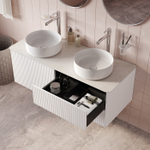 Тумба подвесная IDDIS Aiger, со столешницей, 120 см, белый, AIG12W0i95K