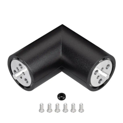 Соединитель профиля ROUND-D36-360-90 BLACK (Arlight, Алюминий) 050543