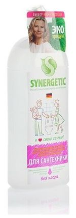 Средство для удаления ржавчины и известкового налета 1 л SYNERGETIC, биоразлагаемое, гель, 104100