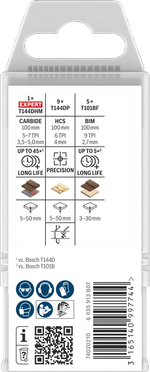 Набор лобзиковых пилок дерево PRO BOSCH 2607011436