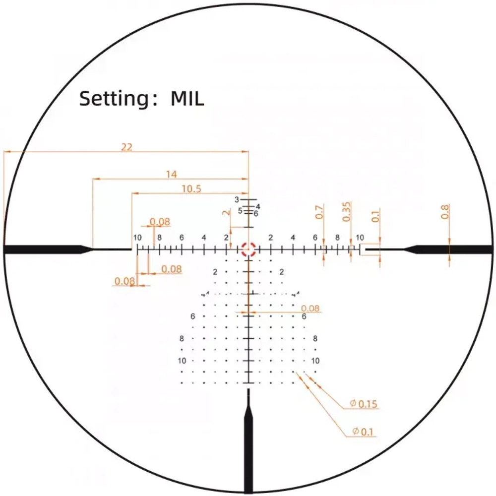 Прицел Vector Optics Continental X6 2-12x44 FFP RAR (SCFF-69)