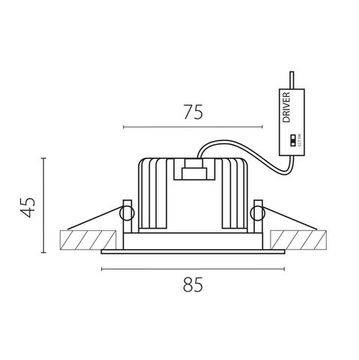 Встраиваемый светодиодный светильник 10W 3000-6000K 212447IP65 черный Soffi Lightstar