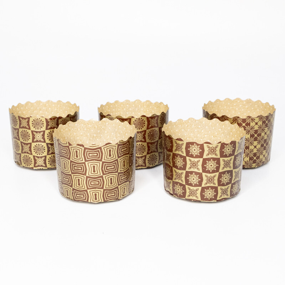 Форма бумажная для кулича «Новый стандарт» (500 гр, 134/100 мм) 156шт/туб