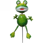 Фигура на спице «Лягушонок» 7*12*40см для отпугивания птиц