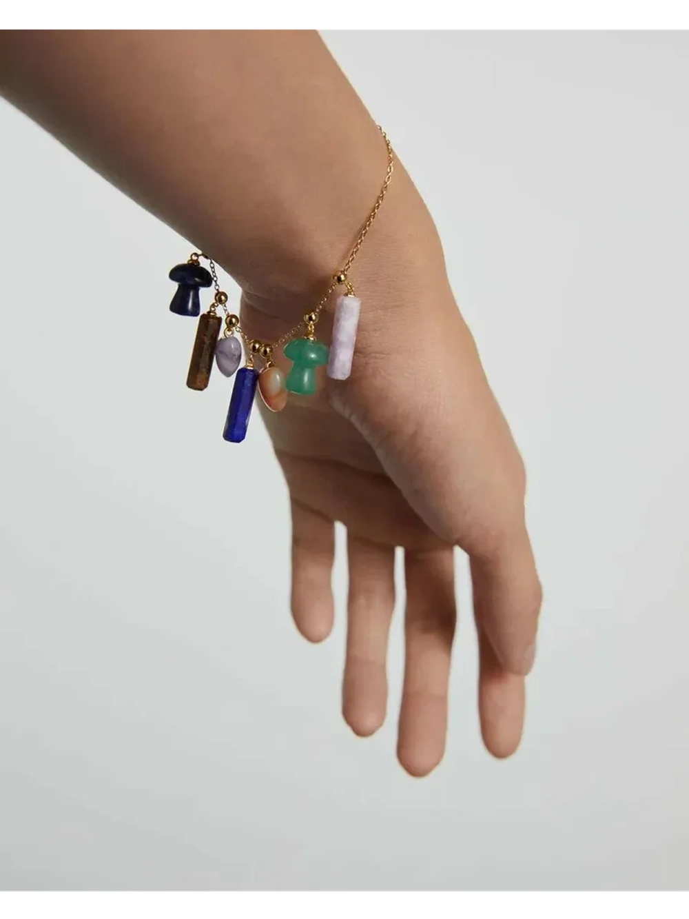 Подвеска-шарм Orange Agate Heart серебро 925 пробы покрытое золотом