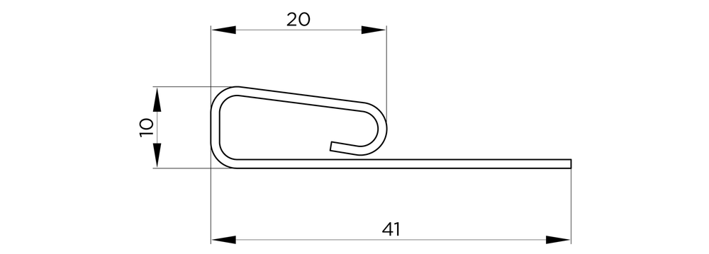 Финишный профиль к сайдингу FineBer Classic Color Белый 3660 мм