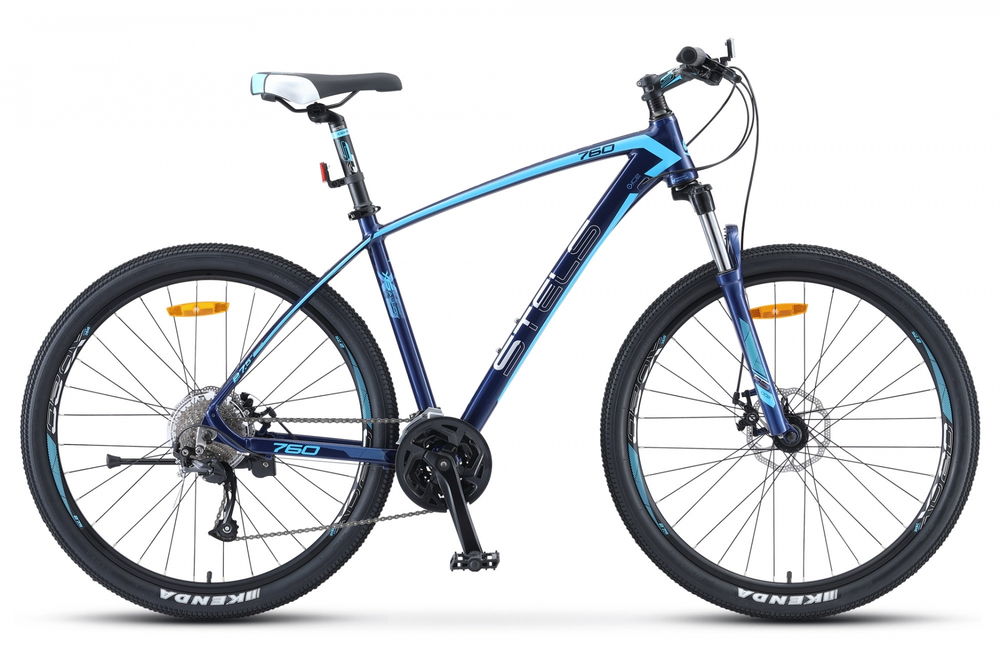 Велосипед 27.5" STELS Navigator-760 MD (16" Темно-синий) арт.V010