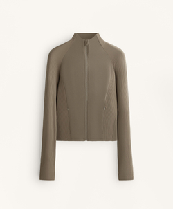 Oysho Высокотехнологичная куртка в рубчик, светлый хаки