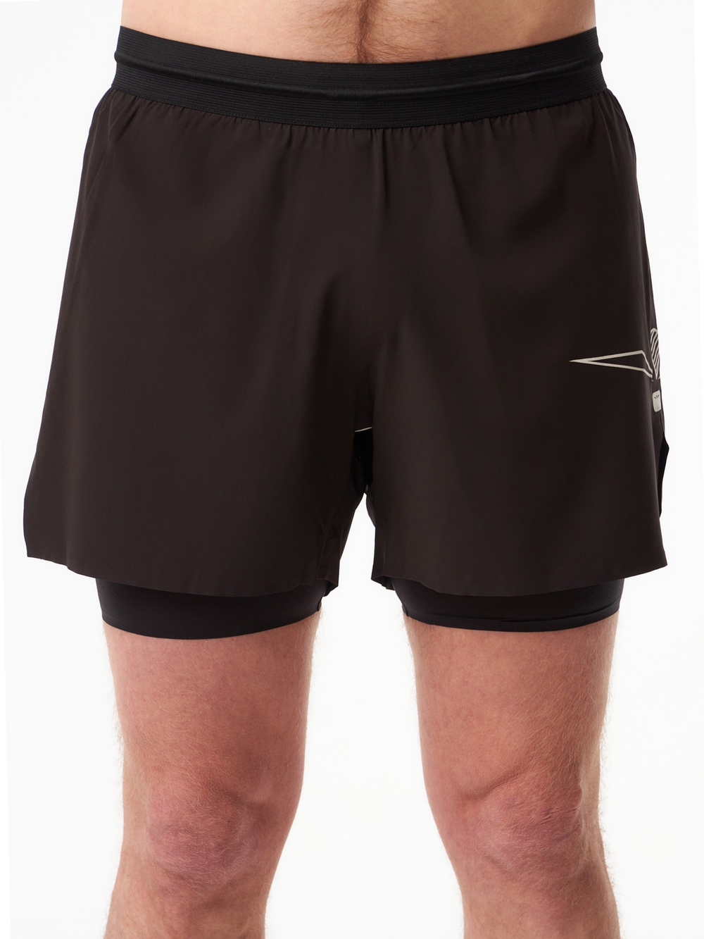 ШОРТЫ МУЖСКИЕ ELEVATE SHORT 5 | BLACK WHITE