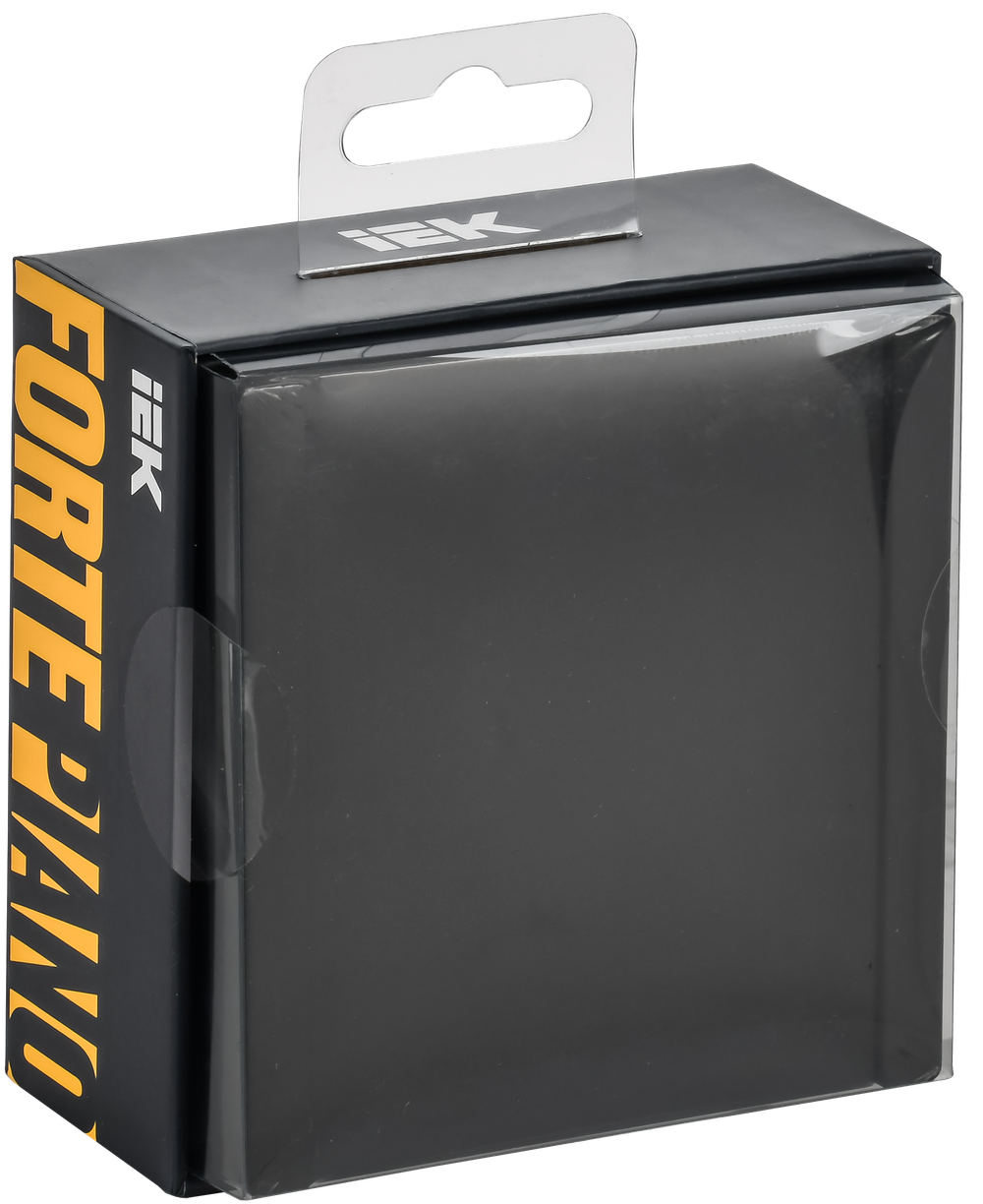 FORTE&PIANO Выключатель 1-клавишный 10А FP101M металл черный IEK