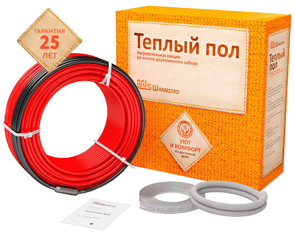WSS 186,0 м - 2800 Вт. Нагревательный кабель Warmstad