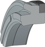 A168-100/2 PU Высокоэффективное U-образное поршневое уплотнение 100-80-12,5