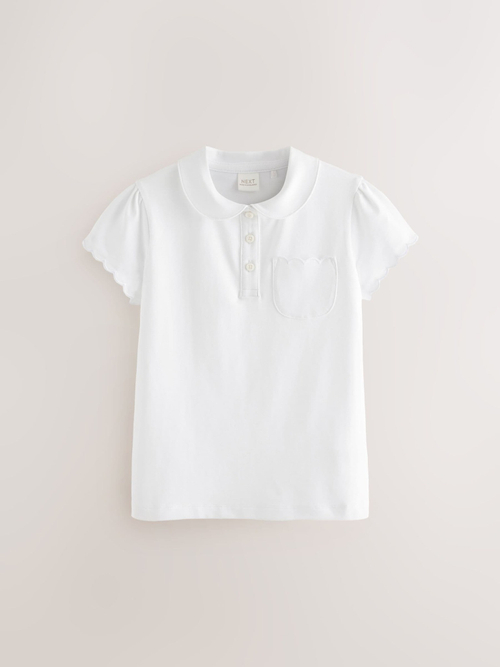 Поло школьное для девочки Next Q76-858, 2 шт., Белый