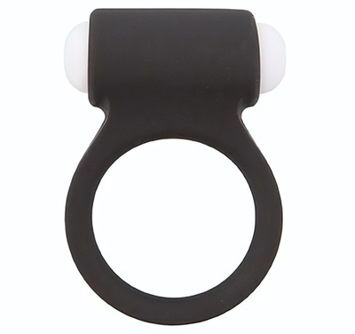 Чёрное эрекционное виброкольцо LIT-UP SILICONE STIMU RING 3 BLACK (Цвет: черный)